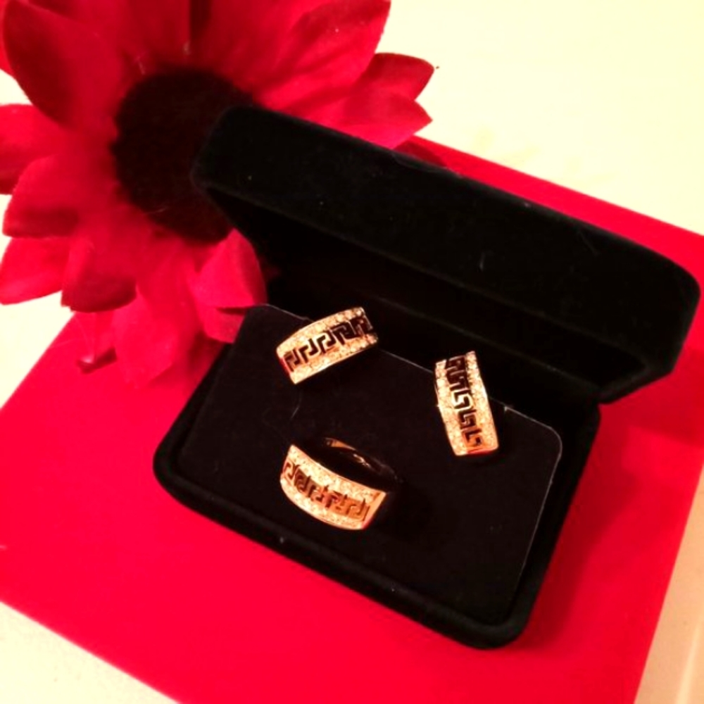 🎁 FREE GIFT INCLUDED 🎁 NWOT Fashion Jewelry Set: Ring and Earrings